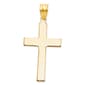 Unisex Gold Classics&#40;tm&#41; 14kt. Polished Yellow Gold Cross Pendant - image 1