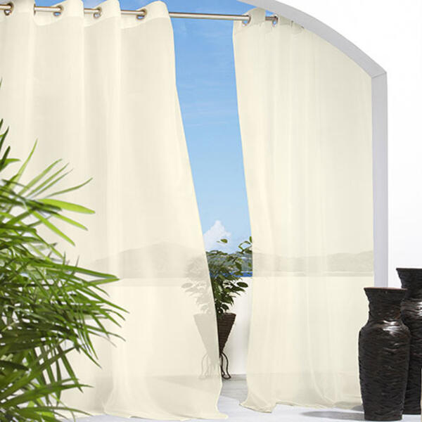 Escape Grommet Curtain Panel - Ivory - image 
