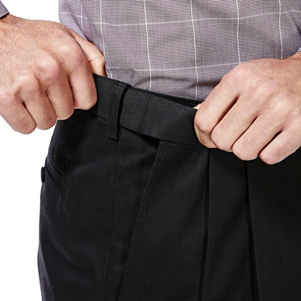 Mens Haggar® Premium No Iron Khaki Pleat Front Pants Boscov's