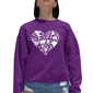 Plus Size LA Pop Art Halloween Heart Word Art Crewneck Sweatshirt - image 1
