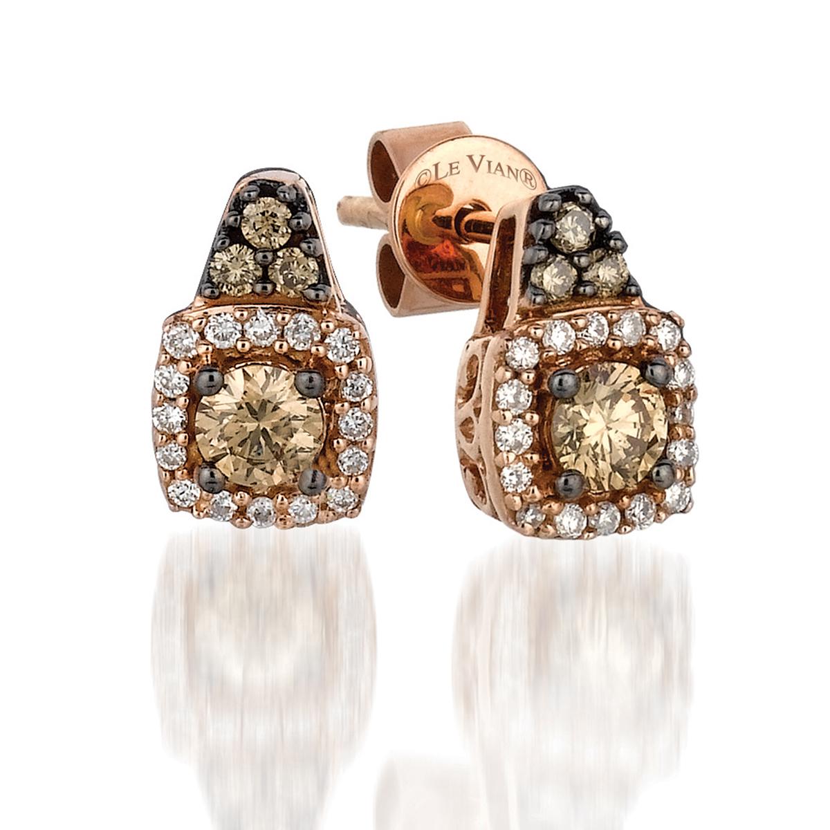 Le Vian® Chocolatier® Strawberry Gold® & Diamond Earrings
