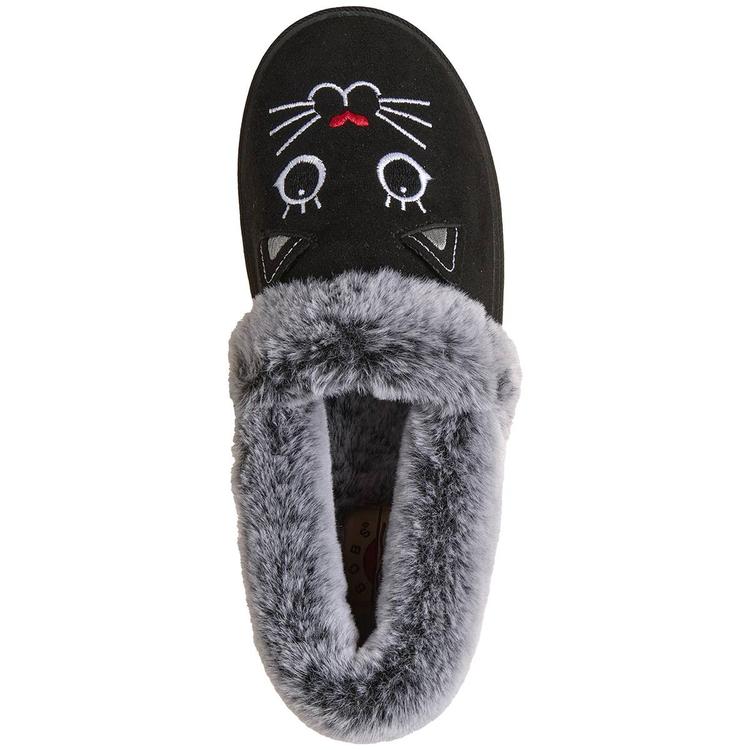 Womens Skechers BOBS Cozy Kiss - Cozy Cat Bootie Slippers