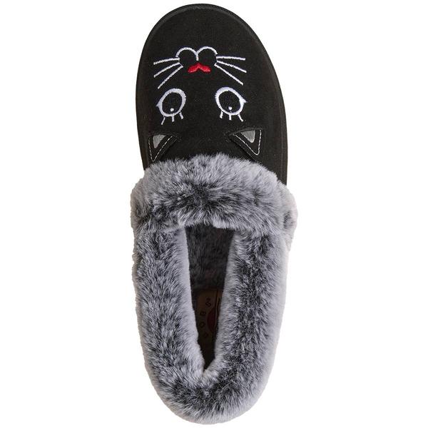 Womens Skechers BOBS Cozy Kiss - Cozy Cat Bootie Slippers