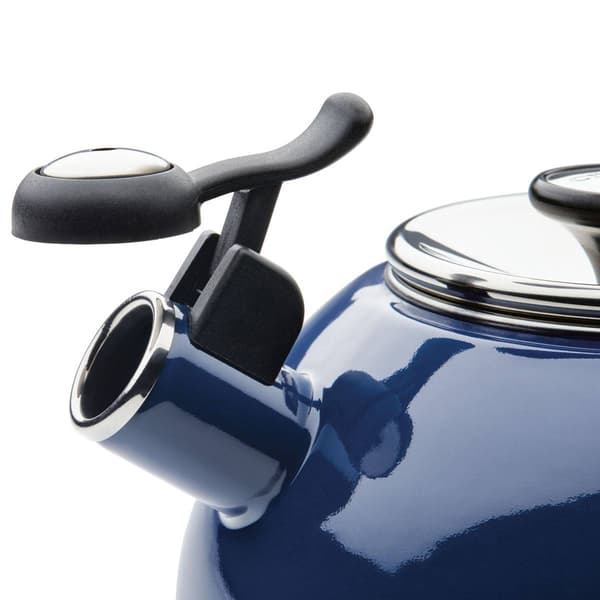 Circulon&#174; 2qt. Enamel on Steel Whistling Teakettle