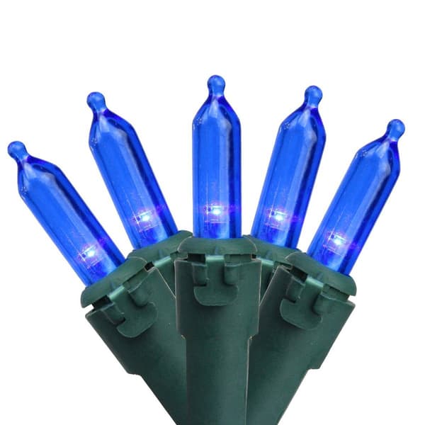 Northlight Seasonal 50ct. Blue Mini LED Christmas Lights - image 