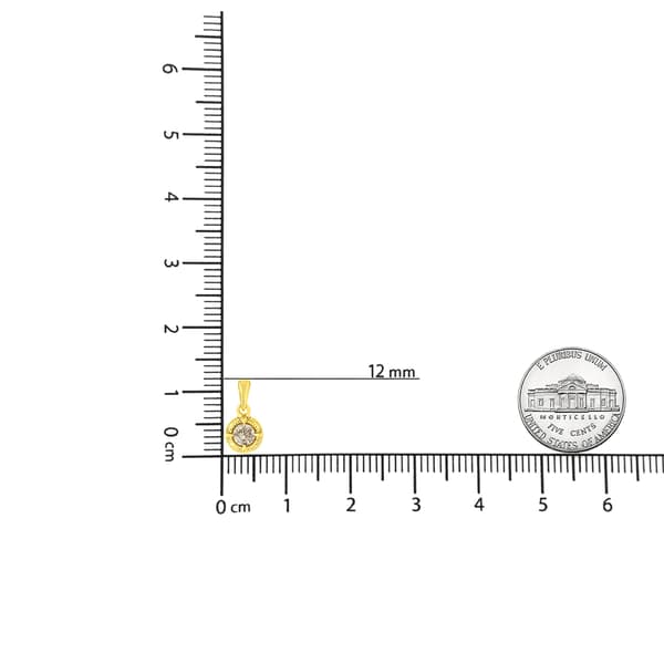 Diamond Classics&#8482; 14kt. Yellow Gold 1/5ctw Diamond Pendant