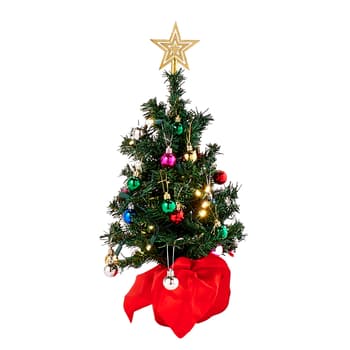 Pre-Lit 22in. Christmas Tree w/ Ornaments & Tree Topper - Boscov's