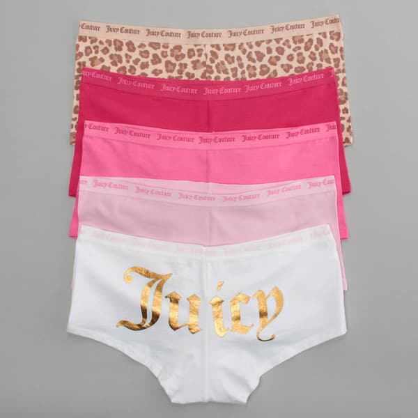 Juniors Juicy Couture 5pk. Boyshort Panties JC7530-5PKHY