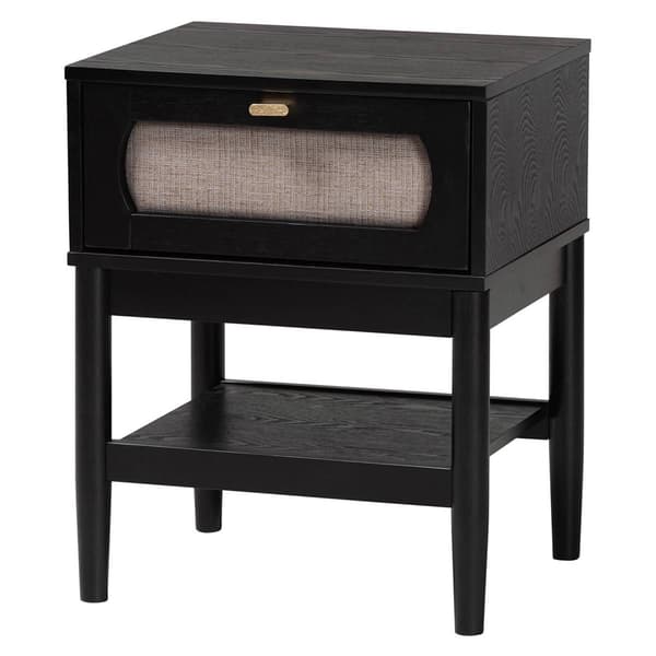 Baxton Studio Shirin Mid-Century Wood Nightstand