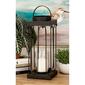 9th & Pike&#174; Black Metal Candle Holder Lanterns - Set of 2 - image 2