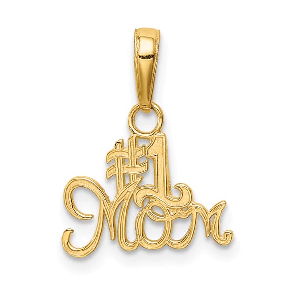 Gold Classics&#40;tm&#41; 14kt. Gold #1 MOM Pendant - image 