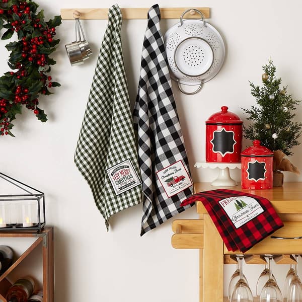 DII&#174; Christmas Tree Farm Kitchen Towels - Set of 3