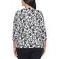 Plus Size Rafaella&#174; 3/4 Sleeve Lace Up Floral Tee - image 2