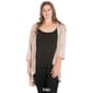 Plus Size 24/7 Comfort Apparel Elbow Sleeve Open Cardigan - image 7