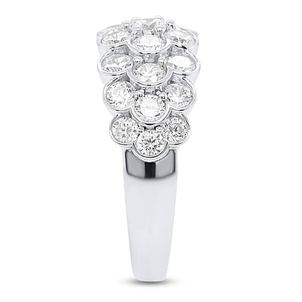 Nova Star® 2ctw. Sterling Silver Lab Grown Diamond Statement Ring