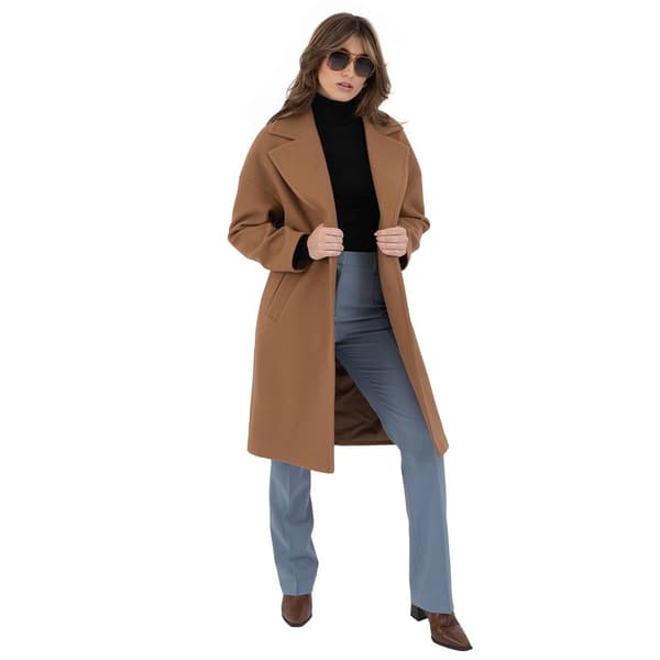 Womens Nine West Single Breasted Faux Wool Walker