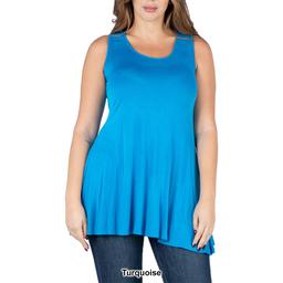 Plus Size 24/7 Comfort Apparel Tunic Tank Top