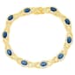 Gemstone by Gianni Argento Gold Plated XO Oval Laydown Bracelet - image 1