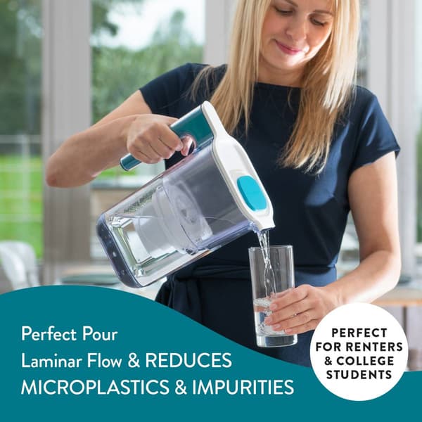 Aqua Optima 6-Cup Water Filter Pitcher w/ 1 Evolve+ Water Filter