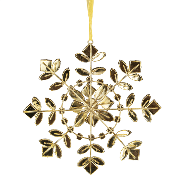Northlight 6.5in. Gem Stone Flowers Snowflake Christmas Ornament