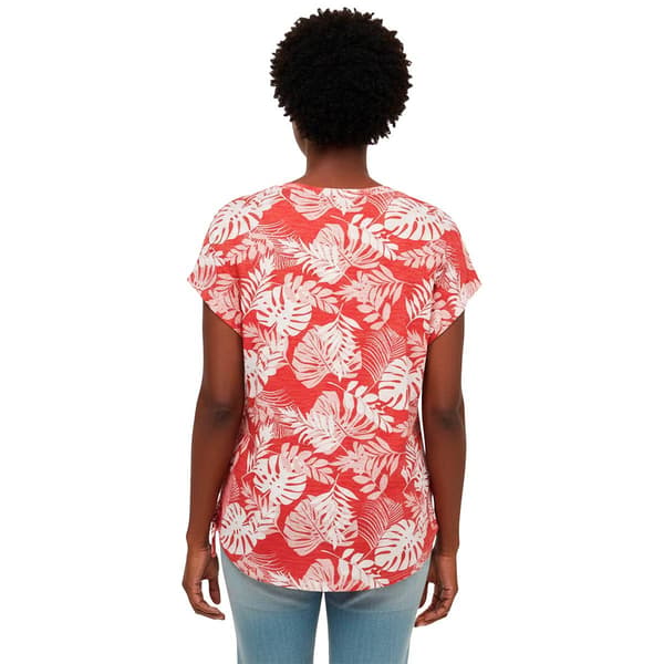 Plus Size French Laundry Short Dolman Sleeve Tropical Blouse