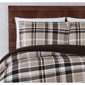 Truly Soft Paulette Plaid Taupe 3pc. Comforter Set - image 2
