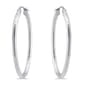 Designs by FMC 3mmx30mm Polish Oval Click-Top Hoop Earrings - image 1