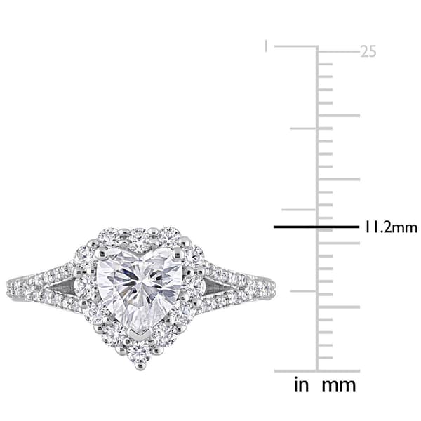 Gemstone Classics&#8482; 1 1/2kt. Moissanite Halo Engagement Ring