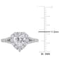 Gemstone Classics&#8482; 1 1/2kt. Moissanite Halo Engagement Ring - image 4