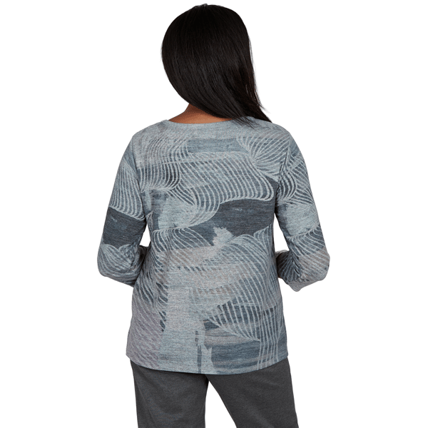 Womens Alfred Dunner Regent Street Ribbon Floral Blouse