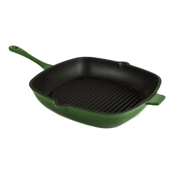 BergHOFF Neo 3pc. Cast Iron Fry & Grill Pan Set with Steak Press