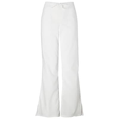 Petite Cherokee Work Wear Flare Pants - White