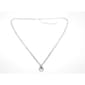 Rosa Rhinestones Framed Frontal Teardrop Necklace - image 1