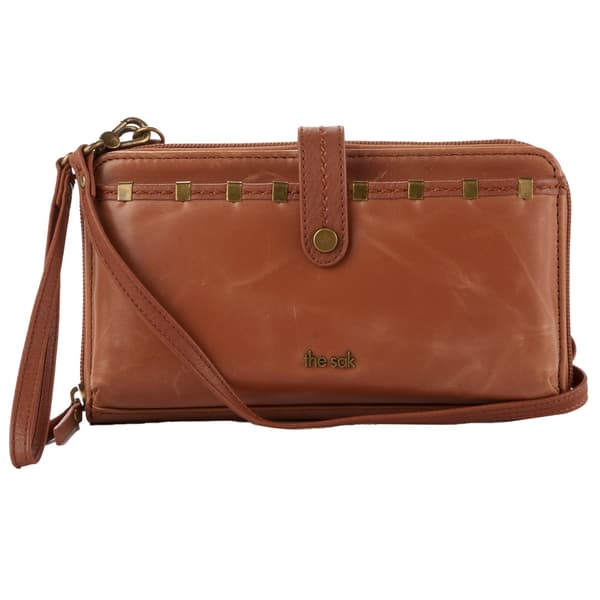 The Sak Iris Smartphone Wallet on a String- Tobacco Staples