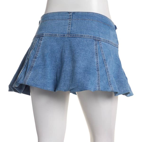 Juniors Madden Girl Bubble Mini Skirt with Belt Detail