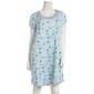 Womens Rene Rofe Short Sleeve Floral Nightshirt - image 2