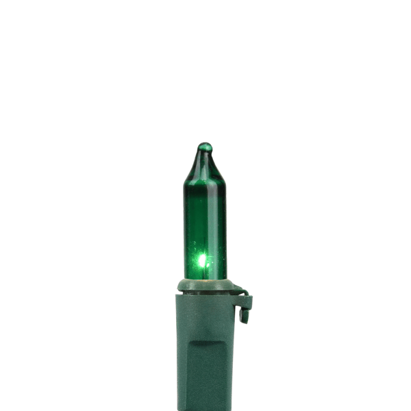 GKI/Bethlehem 45.5ft. Mini Green Christmas Light Set