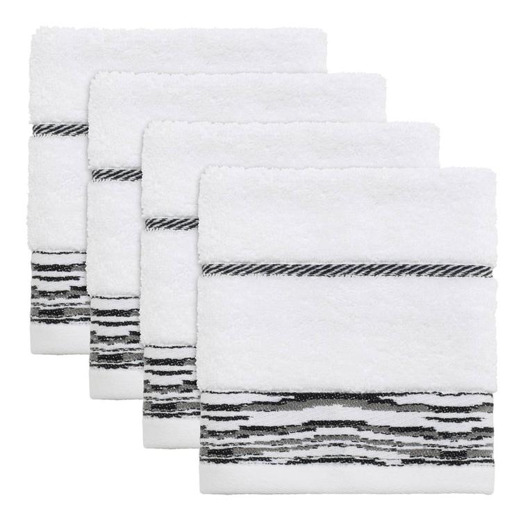 Nicole Miller Sydney 4pk. Washcloth Set