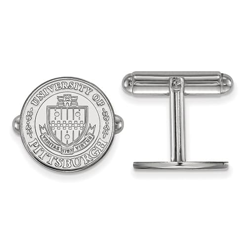 Mens University of Pittsburgh Crest Cuff Links