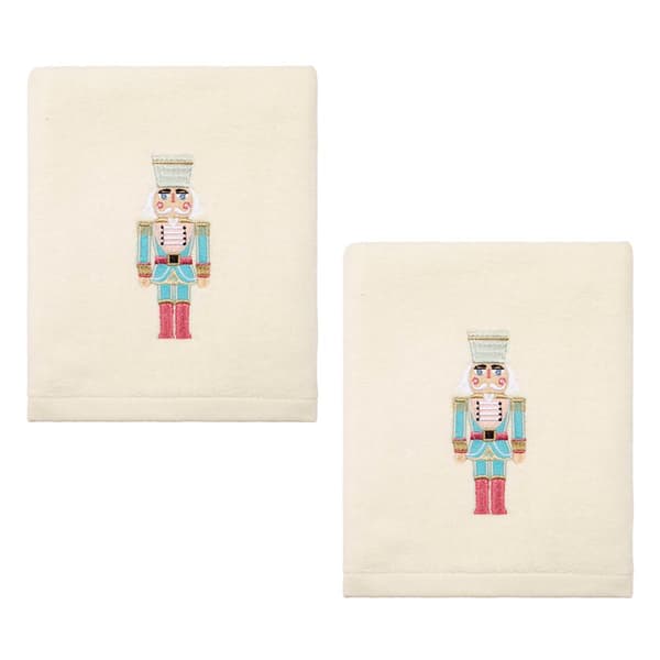 Avanti Nutcracker 2pk. Hand Towel Set