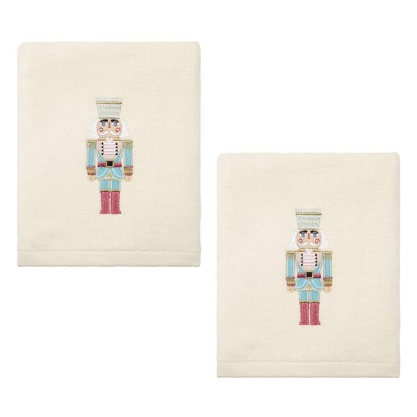 Avanti Nutcracker 2pk. Hand Towel Set - image 