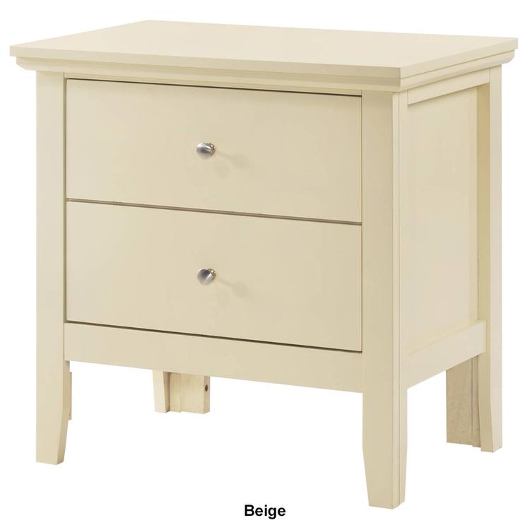 Passion Furniture Primo 2-Drawer Nightstand