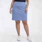 Plus Size Napa Valley Cotton Super Stretch Split Hem Skort - image 2