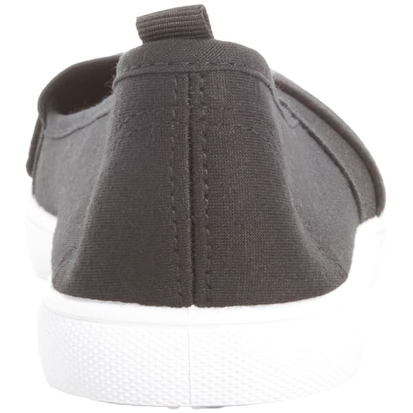 Womens Ashley Blue Solid Canvas Slip On Flats