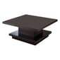 Coaster Pedestal Square Coffee Table - Cappuccino - image 1