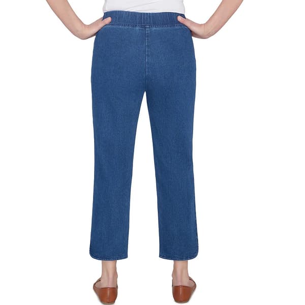 Womens Alfred Dunner Scottsdale Heat Set Ankle Jeans
