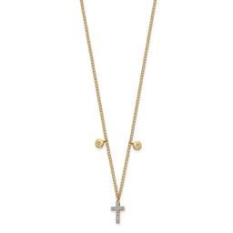 Diamond Classics(tm) 14kt. Gold Diamond Cross Necklace