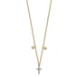 Diamond Classics(tm) 14kt. Gold Diamond Cross Necklace - image 1