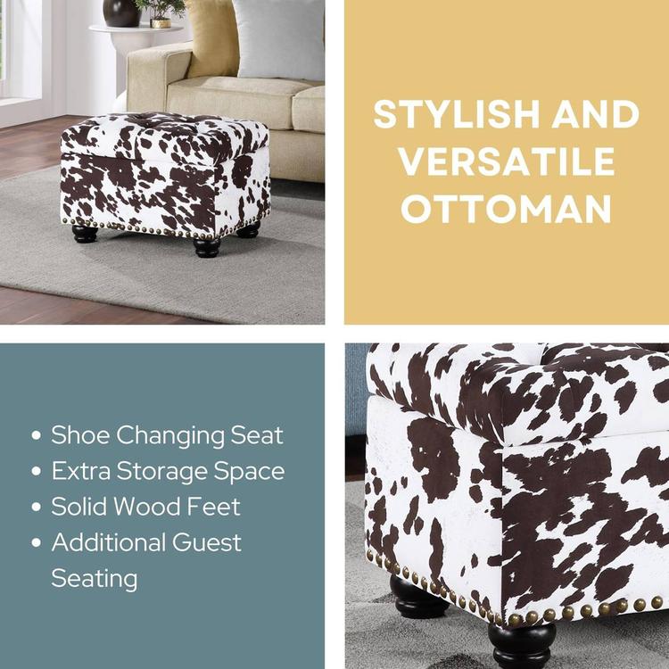 Convenience Concepts Designs4Comfort 5th Avenue Storage Ottoman