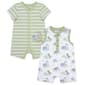 Baby Boy &#40;3-12M&#41; Little Me&#40;R&#41; 2pk. Dino & Stripe Rompers - image 1